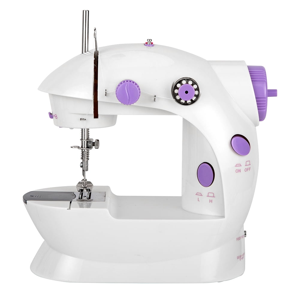 Lowestbest FHSM-202 Sewing Machine with Extension Table, Portable Household Electric Desktop, Multifunctional Seaming Machine, White&Purple Lowestbest FHSM-202 Sewing Machine with Extension Table, Portable Household Electric Desktop, Multifunctional Seaming Machine, White&Purple