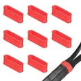 thumbnail image 1 of Uxcell 8-Pack Anillos de Silicona para Raquetas de Tenis, Anillo de Goma Antideslizante para Raquetas de Pickleball/Bádminton[Rojo], 1 of 6