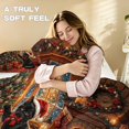thumbnail image 5 of Yspwyqan Christmas Black Cat King Comforter Set, Soft Warm Cozy Holiday Bedding with 1 Comforter 2 Pillowcases for Bedroom Guest Room Xmas Home Decor, 5 of 7