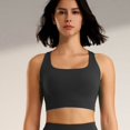 thumbnail image 4 of Womens Bras Sports Fitness Bra Yoga Running Bra Dry Wicking Bra Sport Bras for Women DarkBlue S, 4 of 5