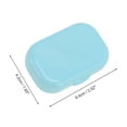thumbnail image 3 of Unique Bargains 1 Set Contact Lens Case Compact Rectangular Lens Storage Case Blue, 3 of 5