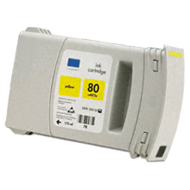 Zoomtoner Cartouche d'Encre Compatible HP DesignJet 1050C HP C4873A Jaune