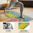 thumbnail image 4 of Pioneer Flower Floral Print Pattern Hot Yoga Mat Towel Non Slip for Hot Yoga - Quick-Drying Yoga Mat Cover with 4 Corner Pockets with Travel Bag - Hot Yoga Towel Non Slip 70"x26", 4 of 6