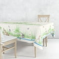 thumbnail image 3 of Miffrank Easter Rectangle Tablecloth 60x102 Inch Spring Floral and Meadow Bunny Table Cloths Spill Proof Wrinkle Table Cloth for Kitchen Dining Decoration Holiday Parties, 3 of 5