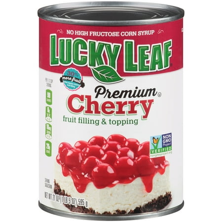 (3 Pack) Lucky Leaf Premium Fruit Filling & Topping Cherry, 21.0 (Best Cherry Pie Recipe With Canned Cherries)