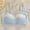 23-Blue, variant on YWDJ Sleep Bras for Women Plus Size Gym Bras Wireless Yoga Bras Spaghetti Straps Full Coverage Lounge Bras Push up Low Support Seamless Sleep Bras Padded Comfy Bras Comfy Wrap Solid Bras Black L
