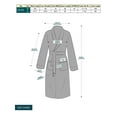 thumbnail image 2 of PAVILIA Mens Robe, Sherpa Lined Robe for Men, Fleece Fluffy Warm Long Bathrobe for Bath Shower Spa with Shawl Collar and Pockets, Sherpa Dark Gray, 2 of 6
