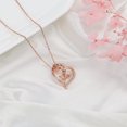 thumbnail image 3 of 925 Sterling Silver Necklaces for Women Rose Flower Love Heart Pendant Necklace Jewelry Mothers Valentines Day Christmas Birthday Gifts for Her Mom Wife Girlfriend Daughter, 3 of 6