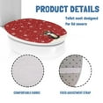 thumbnail image 5 of ZUXONGSY Christmas Cat Toilet Lid Seat Cover Easy to Install Toilet Lid Cover with Elastic Bottom Soft Stretchable Toilet Lid Covers Stain-Resistant Decorative Covers Xmas Decor, 5 of 6