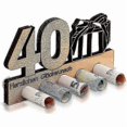 thumbnail image 1 of 40th Birthday Money Gift Wood Decoration, 1 of 1