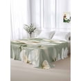 thumbnail image 5 of Sage Green Spring Floral Full Size Flat Sheet, Wrinkleproof & Fadeproof Cooling Flat Bed Sheet Only, Summer Botanical Flower Breathable Soft Bedding Top Sheets 81 x 96 Inches, 5 of 8