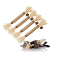 thumbnail image 4 of Barhoo Natural Silvervine Sticks Cat Chew Toys for Teeth Cleaning Oral Health Care Aggressive Chewers Hairball Control Plant Fiber Dental Sticks Stress Relief Treats for Cats Kittens Teething Stick, 4 of 6
