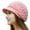 Pink, variant on Leaveforme Women Hat Solid Color Arrow Pattern Autumn Winter Short Brim Dome Hat for Outdoor