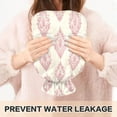 thumbnail image 5 of 2L Hot Water Bottle with Soft Velvet Cover PVC Hot Water Bag for Pain Relief Long-Lasting Warmth Cream Vintage Pattern, 5 of 8