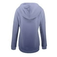 thumbnail image 5 of Long Sleeve Shirts for Women Black Tops Clearance Under $10 Print Gradient Loose Long Sleeve Button Hoodie Sweater, 5 of 5