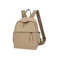 thumbnail image 2 of Bolsa mochila, almacenamiento organizador para desplazamientos con construcción duradera de nailon y cremalleras reforzadas, beige, 28 x 23 x 11 cm, 2 of 6