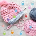 thumbnail image 2 of ZOURIH 100 Pcs Crochet Stitch Markers Plastic Knitting Stitch Markers Heart Locking Stitch Marker Colorful Crochet Stitch Markers for Knitting Crocheting DIY Craft Project,Random Color, 2 of 8