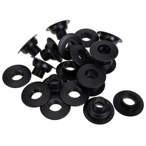 FENGGUIQU 10Pairs Table Football Rod Bearings Foosball Bushings Universal Plastic Shaft Accessories Black