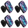 thumbnail image 2 of 4 Pcs Square Cabinet Handle Drawer Pulls Dog Paw Prints Knobs with Screws Furniture Office Cabinet Knob Decoration, 2 of 7
