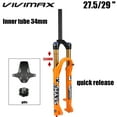 thumbnail image 6 of VIVIMAX MTB Bicycle Magnesium Alloy Suspension Air Fork,26/27.5/29 Inch,Stroke 120MM, Inner34MM, 6 of 10