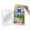 thumbnail image 2 of Apertura frontal del marco de la imagen de la obra de arte para el trabajo escolar en el hogar o la oficina (blanco), 2 of 3
