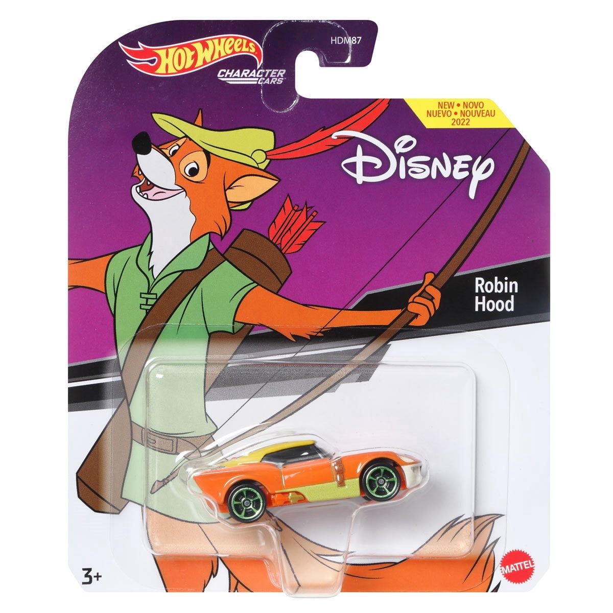 Hot Wheels Disney Character Cars 2022 Complete Set 8 Diecast Vehicles HDM87-956B in Sealed Case
