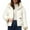 Beige, variant on Women's New Fashion Short Puffer Jacket, Korean Style Loose Fit Winter Coat with Large Fur Collar, Thicken Warm Quilted Outerwear for Daily Use, Comfortable Casual Jacket Beige L
