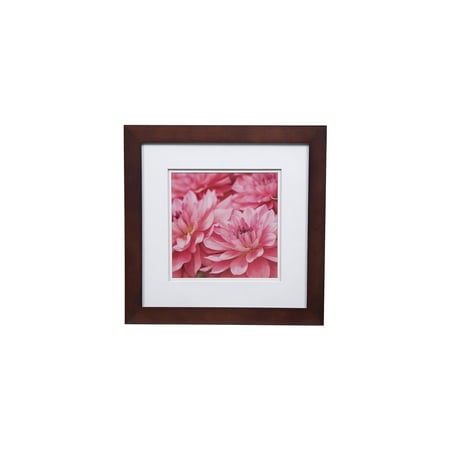 Gallery Solutions 12 x12  Flat Walnut Frame Square  Tabletop/Wall Mount for 8 x8  photos