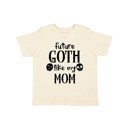 

Inktastic Future Goth Like my Mom with Skulls Gift Toddler Boy or Toddler Girl T-Shirt