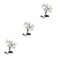 thumbnail image 2 of Decodeary Color Changing Lighted Rose Tree Lamp Unique Gift For Any Occasion Wide white black rod 3Set, 2 of 6