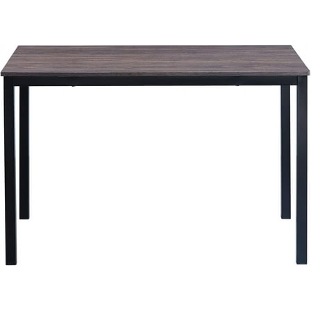 FurniutreR 47.2" Dining Table Kitchen Table Mid-Century Modern Style for Dining Room, Kitchen, Office, Walnut