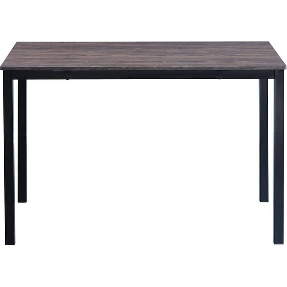FurniutreR 47.2" Dining Table Kitchen Table Mid-Century Modern Style for Dining Room, Kitchen, Office, Walnut