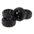 thumbnail image 3 of 4 Piezas de Neumáticos de Goma en Neumáticos de Carretera Adecuados para 1:10 HSP HPI Car Parts Hugo  Neumático RC, 3 of 6
