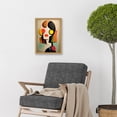 thumbnail image 2 of Minimalist Abstract Pop Art Portrait Artwork Framed Wall Art Print A4, 2 of 4