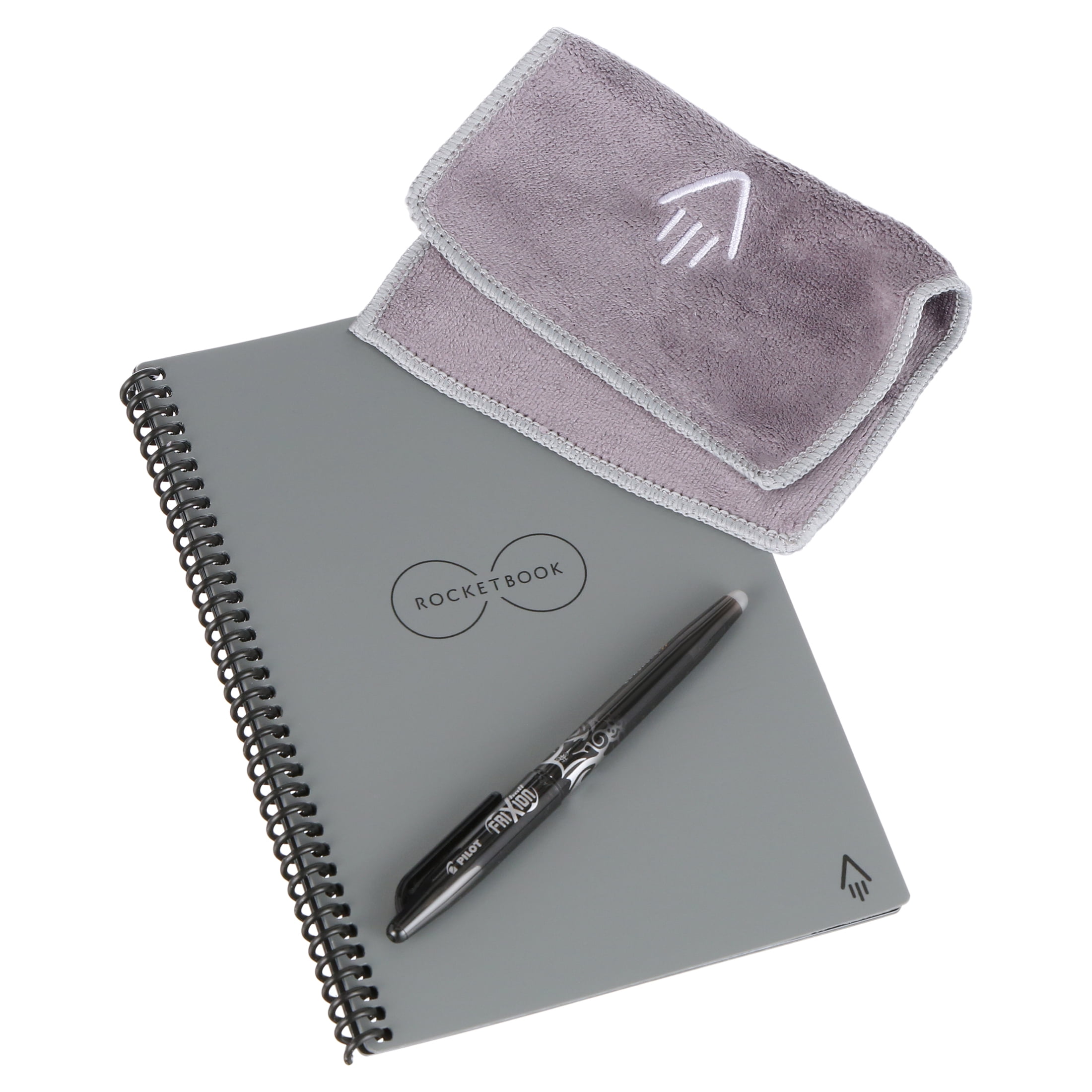  Rocketbook Smart Notebook Accessory Kit - 2 Black Capped  FriXion Pens, 1 Spray Bottle, 1 Microfiber Cloth, and 1 Pen Station  Scannable Notebook Accessories - Write, Scan, Erase, Reuse : Electronics
