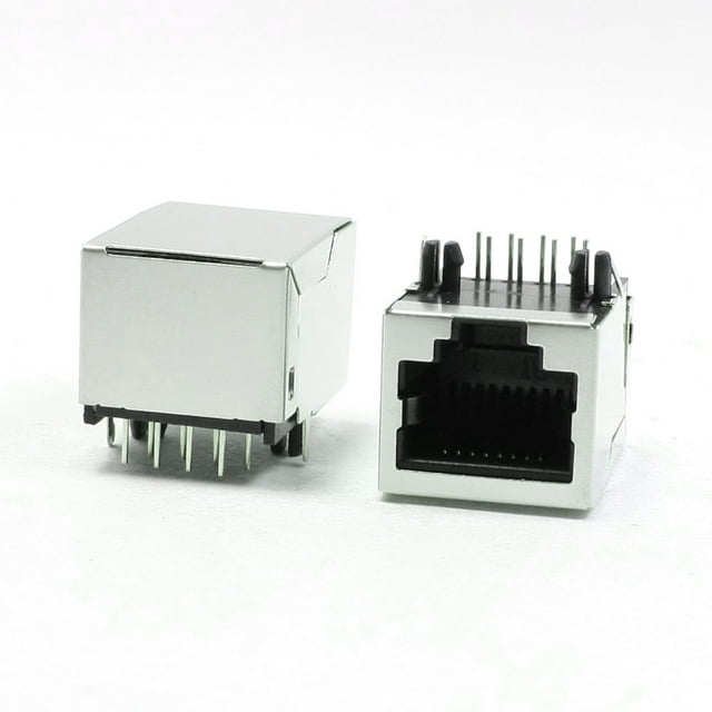 Conectores hembra RJ45 PCB 8P8C LAN de computadora CAT5/5e/6 5 piezas