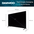 thumbnail image 2 of Daewoo Pantalla Televisión Smart TV 75 Pulgadas LED 4K UHD Roku Frameless Dolby Audio 4 HDMI 2 USB 1 AV DAW75URF, 2 of 7