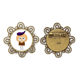 thumbnail image 1 of Berenjena cena púrpura Broche de flores, regalo de joyería para mujeres y niñas Unbranded M, 1 of 3