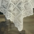 thumbnail image 5 of White Lace Rectangular Tablecloth Rectangular Decorative Lace Tablecloth Lace Party Tablecloth Tea Party Tablecloth Fabric Table Cover for Parties Weddings Dining Dining Table Cover, 5 of 7