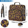 thumbnail image 2 of FORMRS Zipper Binder with Shoulder Strap 2-inch Ring 500 Sheet Capacity File Bag, Purple Leopard Print, 2 of 5