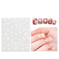 thumbnail image 3 of DIY Nail Art Stickers: 3 Sheets 5D Embossed Nail Sticker Nail Decals for Women, 3 of 9