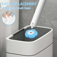 thumbnail image 5 of Vensio -Disposable Toilet Brush Set with 24 Replacement Refills, Marine Scented Sponges with Cleaning Factor, Wall Mounted Toilet Bowl Cleaner with Extended Handle, 5 of 10