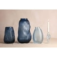 thumbnail image 2 of Hestia Blue Textured Glass Vase, 2 of 5