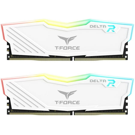 Team T-Force Delta RGB 16GB (2 x 8GB) 288-Pin PC RAM DDR4 3600 (PC4 28800) Desktop Memory Model TF4D416G3600HC18JDC01