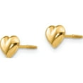 thumbnail image 2 of 14K Yellow Gold Madi K Sm. Puffed Heart Earrings (6 X 6) Made In United States se434, 2 of 5