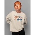 thumbnail image 2 of Roll With It. Rollerskates Sweatshirt Women -Victoria Barnes Designs, Female Large, 2 of 4