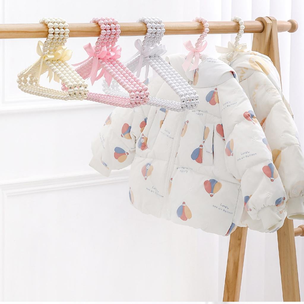 CC TOY 1Pc Baby Hangers For Clothes Kids Pet Pearl Plastic Hanger
