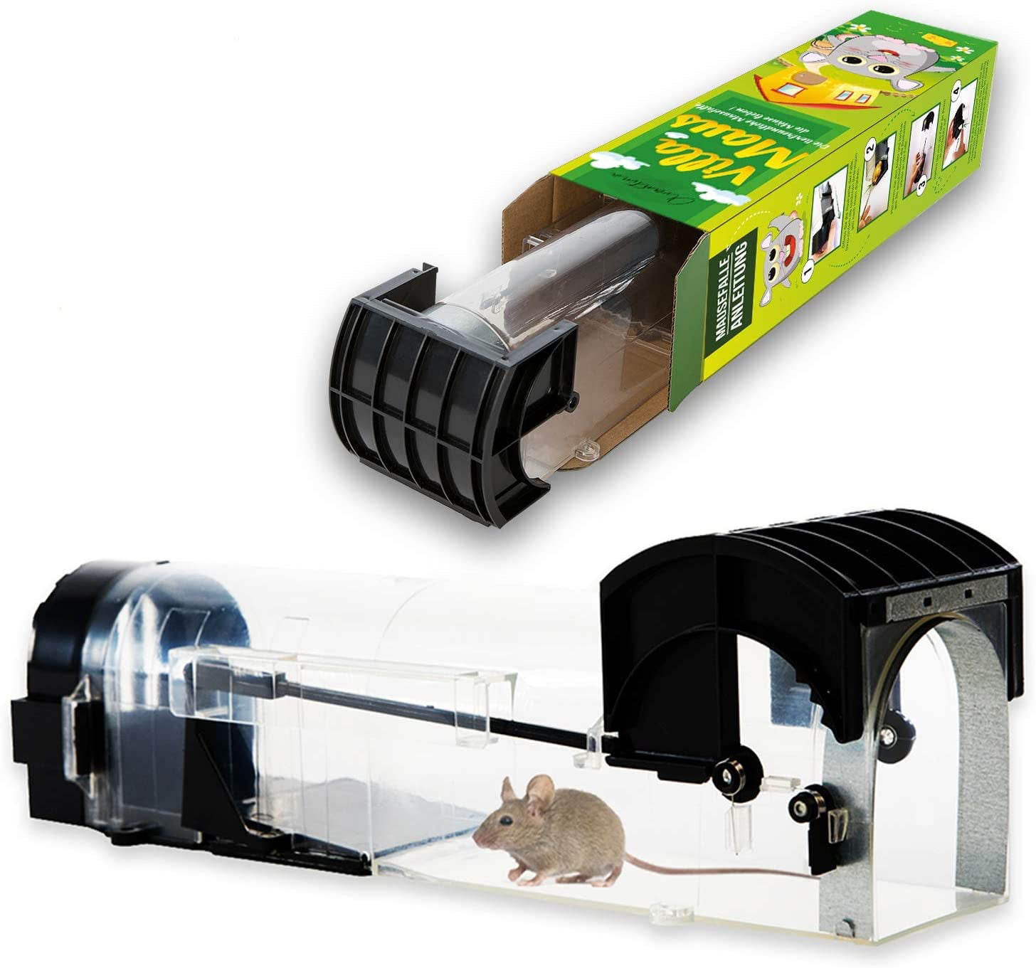 Details about   Mousetrap Mouse Box With Lock Reusable Catch Mouse Catcher Rodent Rat 