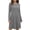 Gray, variant on Bovxnpu Fall Dresses for Women, Women Long Sleeve Dress Mini Dress, Women's Printed Long Sleeved Crewneck Loose And Comfortable Short Nightgown