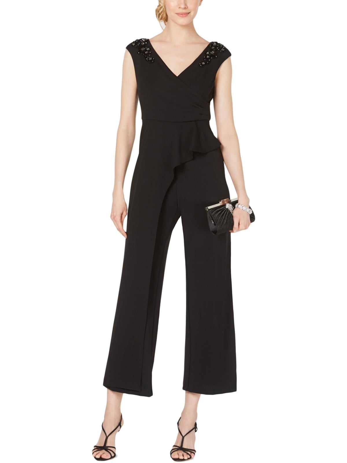Adrianna Papell Womens Petites Jumpsuit Adrianna Papell Womens Petites Jumpsuit